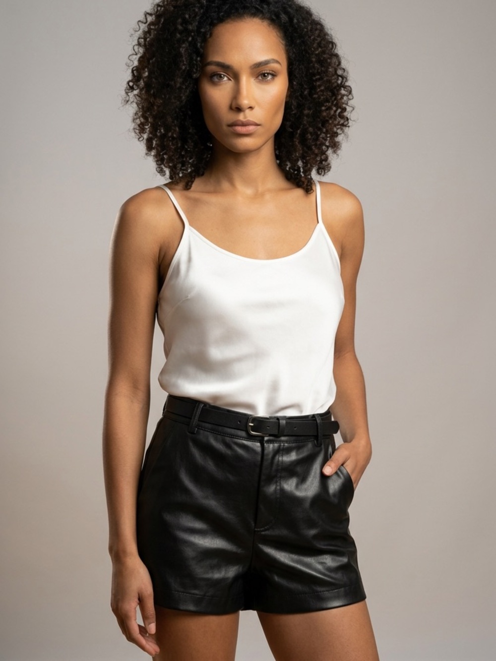 Zara faux leather shorts sz Small